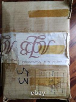 Ensemble de café russe en porcelaine cobalt bleu vintage très rare