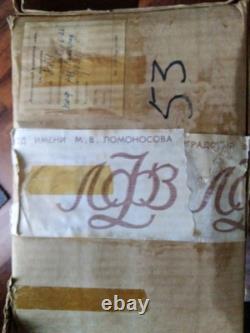 Ensemble de café russe en porcelaine cobalt bleu vintage très rare