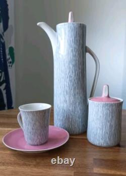 Ensemble de café/thé en porcelaine 'Krokus' Cmielów des années 60, 12 pièces