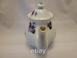 Ensemble de café/thé en porcelaine fine Lefton SWEET Violet. Vintage 1948-1953