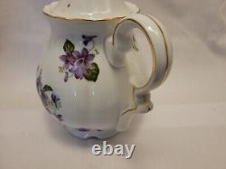 Ensemble de café/thé en porcelaine fine Lefton SWEET Violet. Vintage 1948-1953