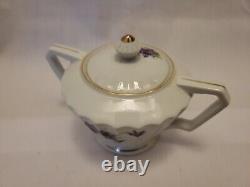 Ensemble de café/thé en porcelaine fine Lefton SWEET Violet. Vintage 1948-1953
