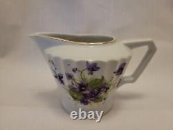 Ensemble de café/thé en porcelaine fine Lefton SWEET Violet. Vintage 1948-1953