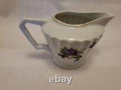 Ensemble de café/thé en porcelaine fine Lefton SWEET Violet. Vintage 1948-1953