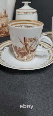 Ensemble de café/thé en porcelaine fine vintage Lichte Riga Allemagne