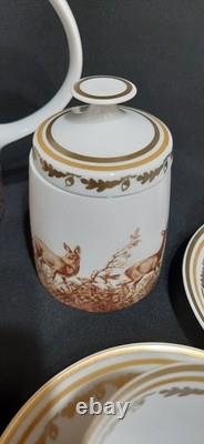 Ensemble de café/thé en porcelaine fine vintage Lichte Riga Allemagne