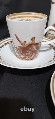 Ensemble de café/thé en porcelaine fine vintage Lichte Riga Allemagne