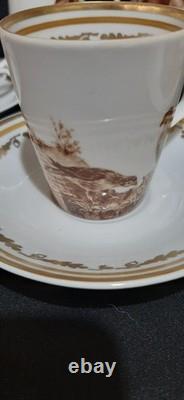 Ensemble de café/thé en porcelaine fine vintage Lichte Riga Allemagne