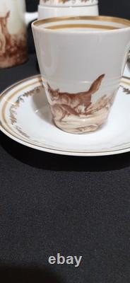 Ensemble de café/thé en porcelaine fine vintage Lichte Riga Allemagne