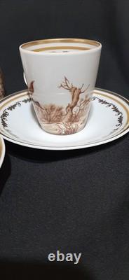Ensemble de café/thé en porcelaine fine vintage Lichte Riga Allemagne