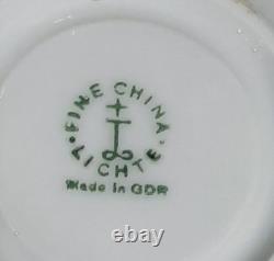 Ensemble de café/thé en porcelaine fine vintage Lichte Riga Allemagne