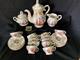 Ensemble De Café/thé En Porcelaine Italienne Lavorazione 27 Pièces Pour 12 Personnes Vintage Nwb