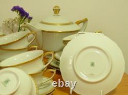 Ensemble de café/thé en porcelaine vintage Bohême fabriqué en Tchécoslovaquie