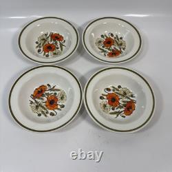 Ensemble de café/thé vintage J&G Meakin Topic Studio de 34 pièces : assiettes, pot, tasses et plus.