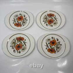 Ensemble de café/thé vintage J&G Meakin Topic Studio de 34 pièces : assiettes, pot, tasses et plus.