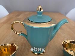 Ensemble de café/thé vintage Stavangerflint Norvège vert/or