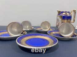 Ensemble de café turc en porcelaine Royal Vienna vintage éblouissant avec soucoupe supplémentaire Ensemble de café turc en porcelaine Royal Vienna vintage éblouissant avec soucoupe supplémentaire