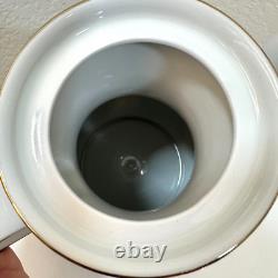 Ensemble de café vintage Bareuther Waldsassen Bavière Allemagne 3 pièces bleu cobalt or