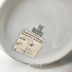 Ensemble de café vintage Bareuther Waldsassen Bavière Allemagne 3 pièces bleu cobalt or