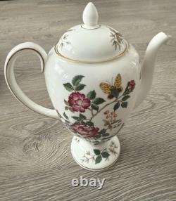 Ensemble de café vintage Charnwood Wedgwood 8 tasses soucoupes, pichet à lait, sucrier