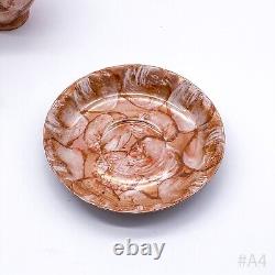 Ensemble de café vintage Chodziez en porcelaine avec décor de roses fabriqué en Pologne