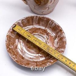 Ensemble de café vintage Chodziez en porcelaine avec décor de roses fabriqué en Pologne