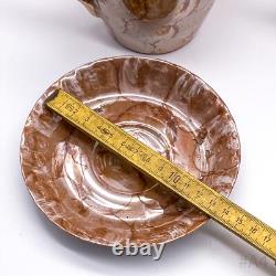 Ensemble de café vintage Chodziez en porcelaine avec décor de roses fabriqué en Pologne