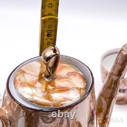 Ensemble de café vintage Chodziez en porcelaine avec décor de roses fabriqué en Pologne