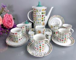 Ensemble de café vintage Emilio Pucci Piemonte par Rosenthal c1960s (5 personnes)