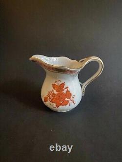 Ensemble de café vintage Herend Apponyi Rust Bouquet Chinois