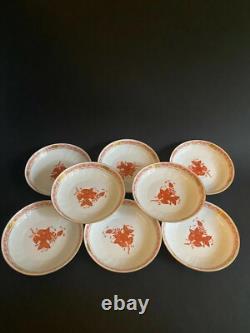 Ensemble de café vintage Herend Apponyi Rust Bouquet Chinois