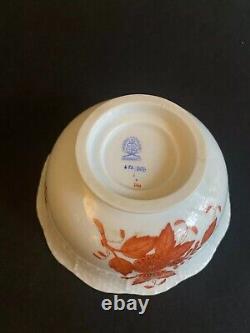 Ensemble de café vintage Herend Apponyi Rust Bouquet Chinois