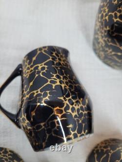 Ensemble de café vintage Iza par J. Wrzesien pour Chodziez, Pologne, années 1950, ensemble de 10.