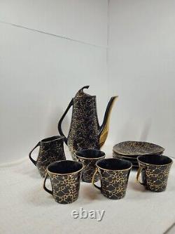 Ensemble de café vintage Iza par J. Wrzesien pour Chodziez, Pologne, années 1950, ensemble de 10.