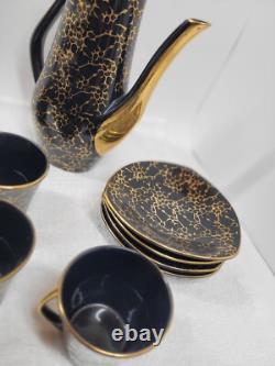 Ensemble de café vintage Iza par J. Wrzesien pour Chodziez, Pologne, années 1950, ensemble de 10.