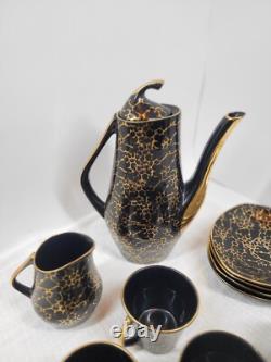 Ensemble de café vintage Iza par J. Wrzesien pour Chodziez, Pologne, années 1950, ensemble de 10.