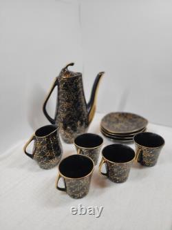 Ensemble de café vintage Iza par J. Wrzesien pour Chodziez, Pologne, années 1950, ensemble de 10.