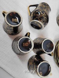 Ensemble de café vintage Iza par J. Wrzesien pour Chodziez, Pologne, années 1950, ensemble de 10.