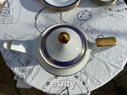 Ensemble de café vintage König.pr. Tettau Bavaria + assiettes à dessert