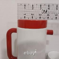 Ensemble de café vintage Melitta rouge et blanc fabriqué en Allemagne