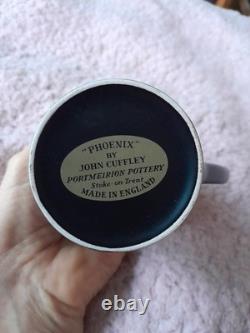 Ensemble de café vintage Portmeirion Phoenix noir et or design John Cuffley