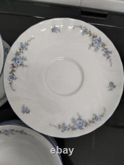 Ensemble de café vintage REGINA 19 pièces Allemagne motif floral délicat Exc