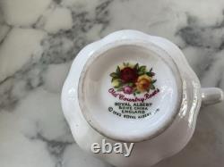Ensemble de café vintage Royal Albert Old Country Roses 25 pièces en parfait état