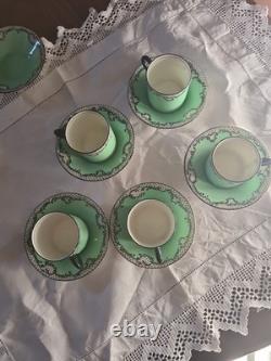 Ensemble de café vintage Royal Doulton 5 tasses / sous-tasses H563 1917