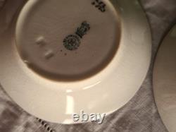 Ensemble de café vintage Royal Doulton 5 tasses / sous-tasses H563 1917