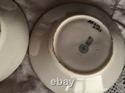 Ensemble de café vintage Royal Doulton 5 tasses / sous-tasses H563 1917