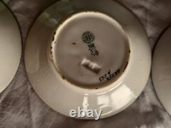 Ensemble de café vintage Royal Doulton 5 tasses / sous-tasses H563 1917