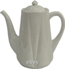 Ensemble de café vintage Shelley White Dainty de 15 pièces 272101 en fine porcelaine d'Angleterre