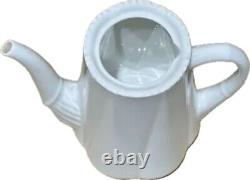 Ensemble de café vintage Shelley White Dainty de 15 pièces 272101 en fine porcelaine d'Angleterre