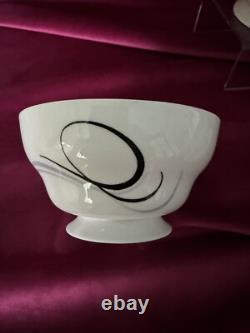 Ensemble de café vintage Shelley noir et blanc des années 1950/60 - 15 pièces